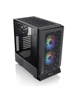 Thermaltake Ceres 330 TG ARGB Mid Tower Chassis, 2x Pre-Installed CT140 aRGB Fans & 1x CT140 Fan, 4mm Tempered Glass Panel, Up to 360mm Radiator & 7 Fans, Removable Filters, Black | CA-1Y2-00M1WN-01 Black  - Image 5