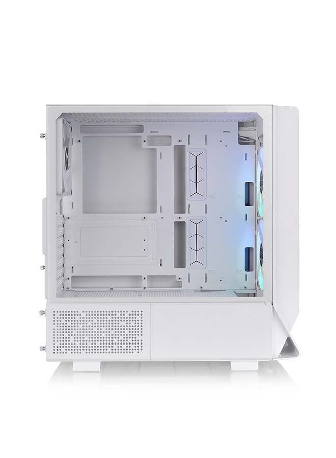 Thermaltake Ceres 330 TG ARGB Mid Tower Chassis, 2x Pre-Installed CT140 aRGB Fans 1x CT140 Fan, 4mm Tempered Glass Panel, Up to 360mm Radiator 7 Fans, Removable Filters, Snow | CA-1Y2-00M6WN-01 White  - Image 4