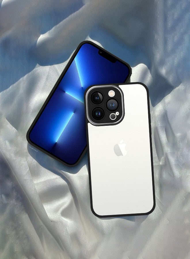 مارجون غطاء شفاف لهاتف iPhone 13 Pro مع إطار من السيليكون المقاوم للصدمات وحماية عدسة الكاميرا المرتفعة ضد السقوط - Image 1