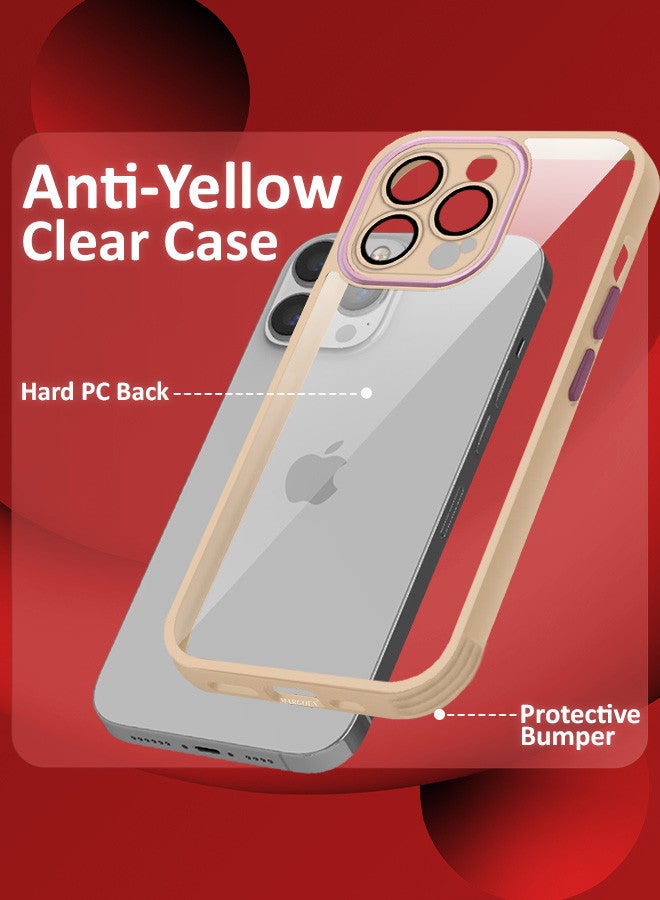 مارجون غطاء شفاف لهاتف iPhone 13 Pro Max مع إطار من السيليكون المقاوم للصدمات وحماية عدسة الكاميرا المرتفعة ضد السقوط - Image 4