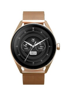 Crest Smart Watch 1.43"AMOLED Round Display, BT Calling, Health Monitoring Mesh Rose Gold