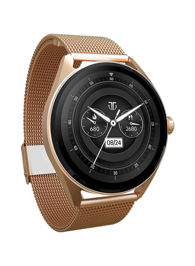 TITAN - Crest Smart Watch 1.43"AMOLED Round Display, BT Calling, Health Monitoring Mesh Rose Gold - Image 1