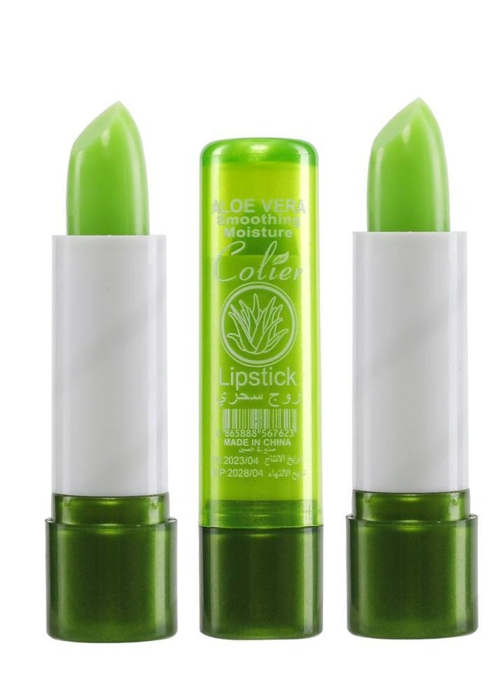 COLIER 6 pieces Aloe Vera Smoothing Moisture Lipstick Aloe Vera  - Image 2