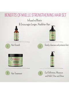 MIELLE Organics Rosemary Mint Strengthening Growth Collection Rosemary Hair Oil, Shampoo, Hair Mask, Styling Cream And Scrubber For Hair Growth - Promote Hair Growth, Provide Protection And Treatment 994ml  - Image 4