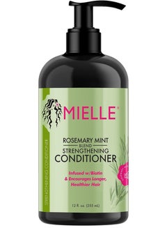 MIELLE Rosemary Mint Strengthening Conditioner Infused With Biotin Helps Strengthen Weak And Brittle Hair 12 Oz 355ml  - Image 1