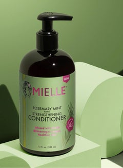 MIELLE Rosemary Mint Strengthening Conditioner Infused With Biotin Helps Strengthen Weak And Brittle Hair 12 Oz 355ml  - Image 4