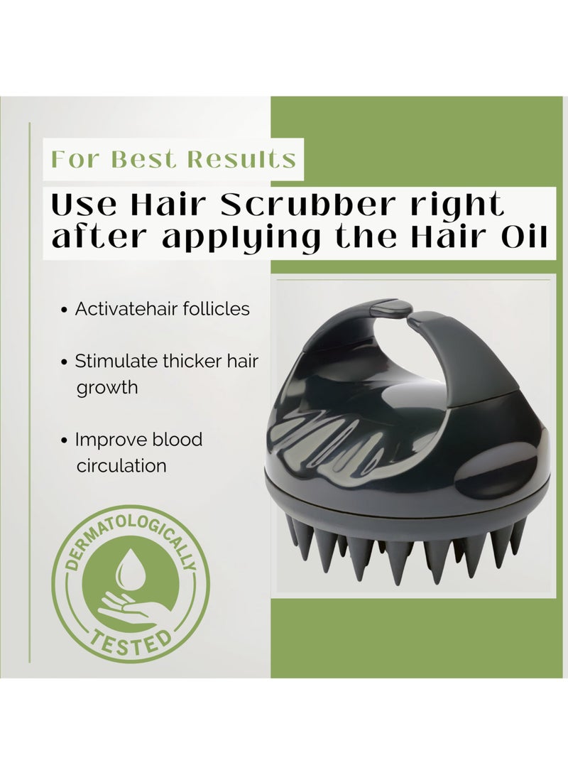 MIELLE Organics Rosemary Mint Strengthening Full Set 5 - Rosemary Hair Oil, Shampoo, Hair Mask, Derma Ruller And Scrubber - For Hair Growth, Protection & Treatment - Infused With Biotin 754ml  - Image 5