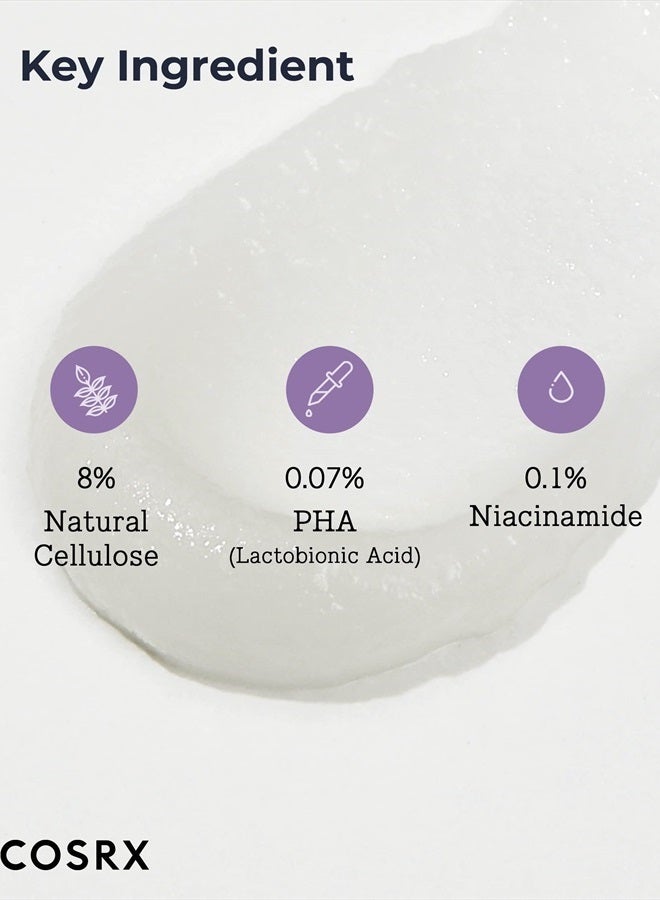 جل تقشير ناعم ذو درجة حموضة منخفضة | تقشير معتدل PHA | العناية بالبشرة الحساسة مع السليلوز الطبيعي، والإشعاع، والتطهير - Image 4