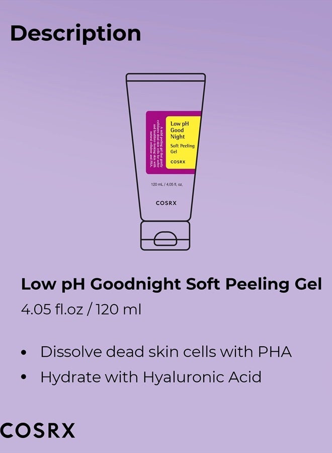 Low pH Good Night Soft Peeling Gel | Mildly Exfoliating PHA | Skincare For Sensitive Skin With Natural Cellulose, Radiating, Cleansing 4.05 Fl Oz (Pack of 1)None - pnsku/N70064773V/45/_/1714017703/78f028da-222f-4072-b77e-7a7dec2fe61a