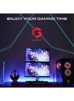 GameOn 24" Inch Gaming Monitor, FHD (1920x1080) 165Hz, 1ms, HDR, Edge-lit LED Flat Screen, IPS Panel, Antiglare Computer Monitor, HDMI Ports, GSync - Free Sync & Speakers Black  - Image 4
