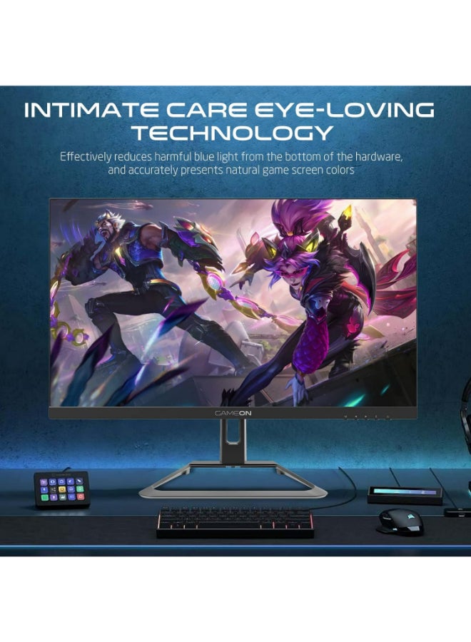 GAMEON 24" Inch Gaming Monitor, FHD (1920x1080) 165Hz, 1ms, HDR, Edge-lit LED Flat Screen, IPS Panel, Antiglare Computer Monitor, HDMI Ports, GSync - Free Sync & Speakers Black - Image 5