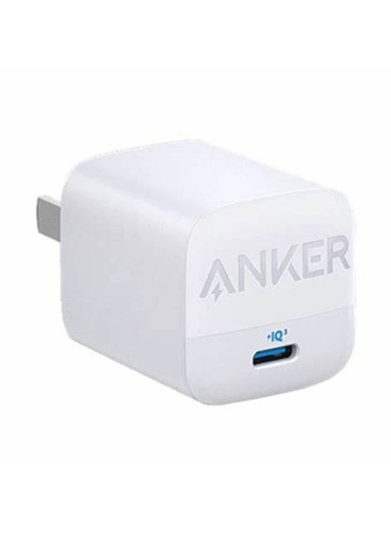 Anker 313 USB-C 30W Wall Charger For MacBook Air/iPhone/Galaxy/iPad Pro, Pixel, And More White 