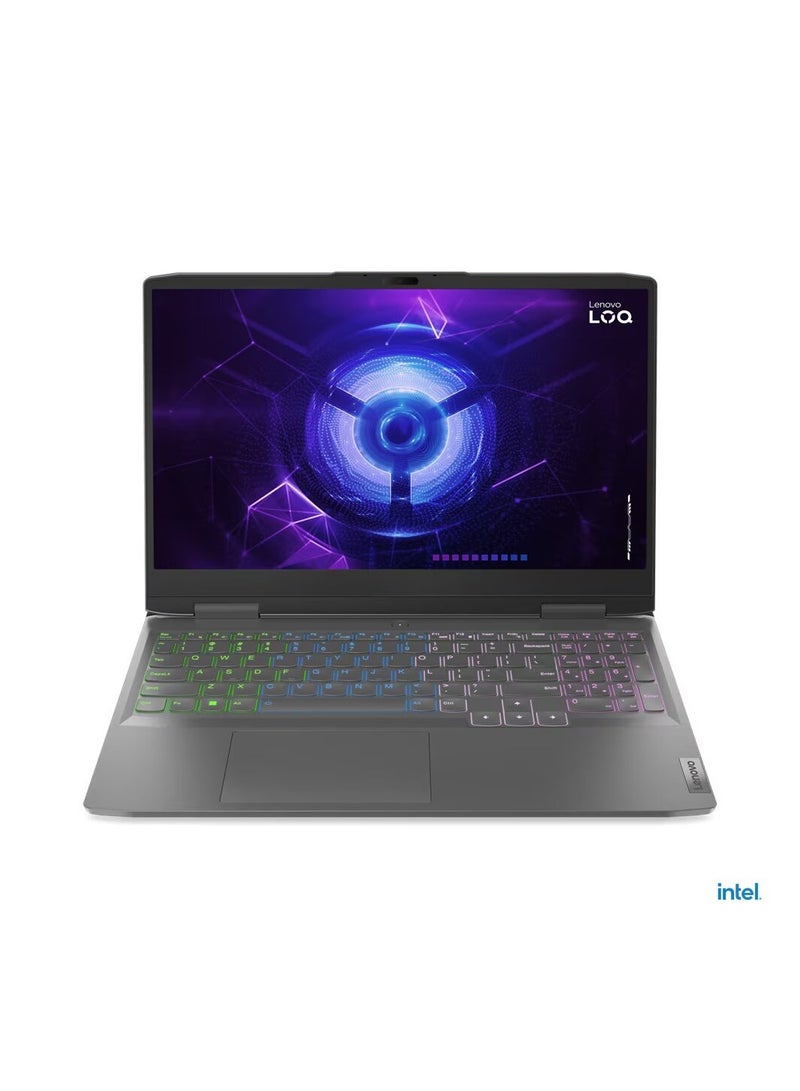 Lenovo LENOVO LOQ 15IRH8 Gaming Laptop Intel Ci7-13620H 16GB RAM 512GB SSD NVIDIA GeForce RTX 4060 8GB 15.6 Inch FHD 144Hz DOS 82XV00JCAX English/Arabic Storm Grey  - Image 1
