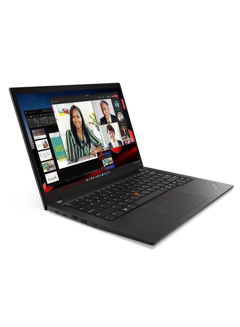 Lenovo - Latest ThinkPad T14s Gen 4 Business Laptop With 14-Inch WUXGA Touch Display, Core i7-1365U VPro Processor/32GB RAM/512GB SSD/ Windows 11 Pro/Intel Iris XE/Backlit Eng Key With Free Lenovo Thinksmart View 8-Inch Display English Black - Image 1