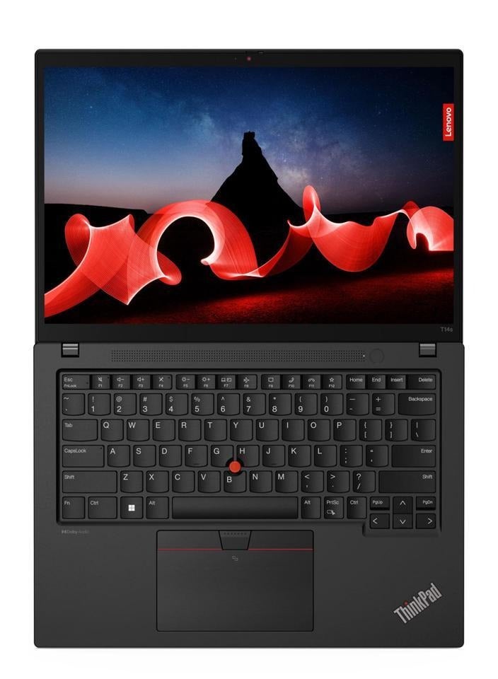 Lenovo - Latest ThinkPad T14s Gen 4 Business Laptop With 14-Inch WUXGA Touch Display, Core i7-1365U VPro Processor/32GB RAM/512GB SSD/ Windows 11 Pro/Intel Iris XE/Backlit Eng Key With Free Lenovo Thinksmart View 8-Inch Display English Black - Image 1