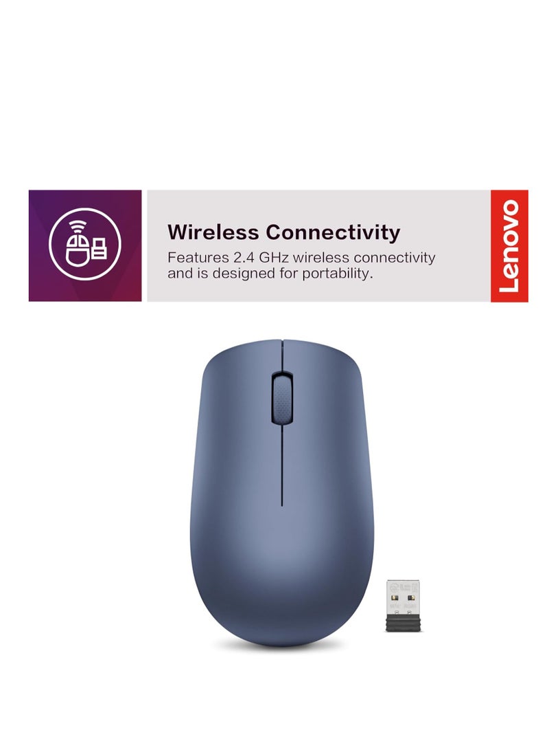 Lenovo Lenovo 530 Wireless Mouse - Blue Blue  - Image 2