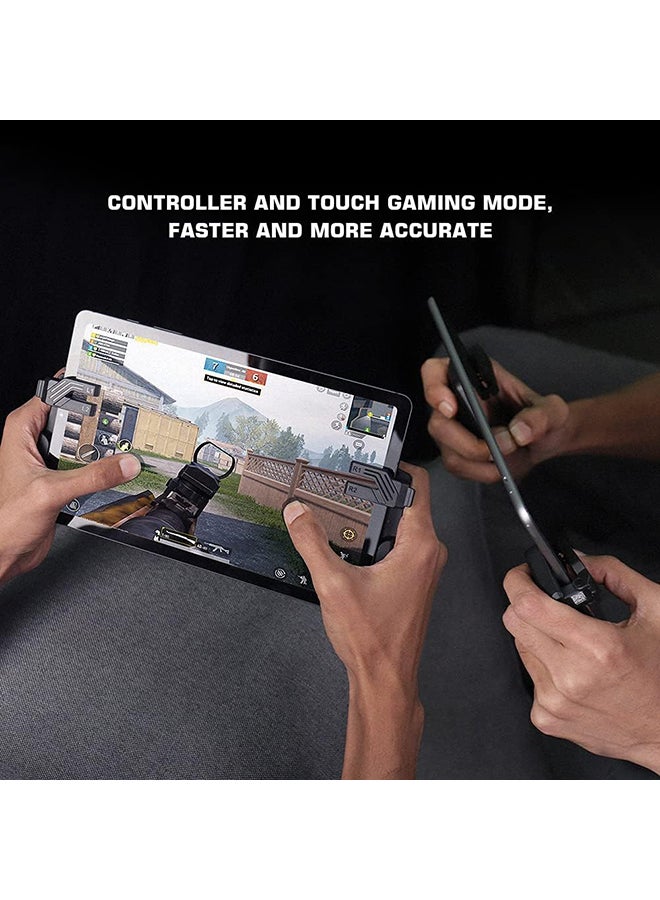 GameSir - GameSir F7 Claw Tablet Game Controller with Support Recording Turbo, Plug and Play Gamepad for iPad Android Tablets for PUBG Call of Duty Mobile Games Compatible for iPad and Android Tablets - Black - Image 1