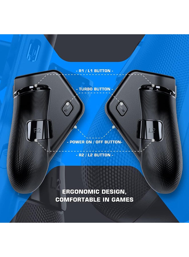 GameSir - GameSir F7 Claw Tablet Game Controller with Support Recording Turbo, Plug and Play Gamepad for iPad Android Tablets for PUBG Call of Duty Mobile Games Compatible for iPad and Android Tablets - Black - Image 1