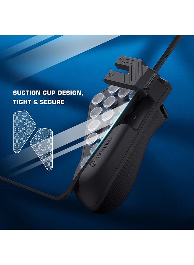GameSir - GameSir F7 Claw Tablet Game Controller with Support Recording Turbo, Plug and Play Gamepad for iPad Android Tablets for PUBG Call of Duty Mobile Games Compatible for iPad and Android Tablets - Black - Image 1