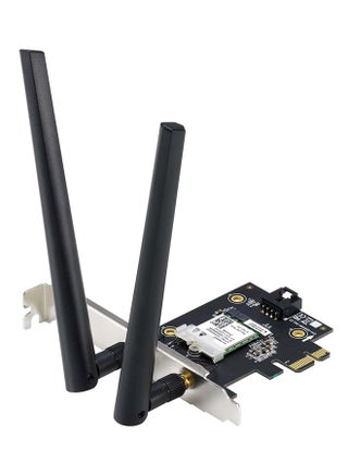 PCE-AXE5400 WiFi 6E PCI-E Adapter with 2 external antennas, Supporting 6GHz band, 160MHz, Bluetooth 5.2, WPA3 network security, OFDMA, MU-MIMO - Black - pnsku/N70064984V/45/_/1714036606/1c0071fc-a2dc-448b-a4b2-d4709cc4e9bb