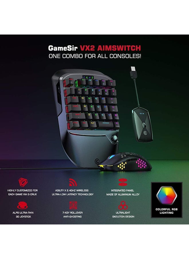 GameSir - GameSir VX2 AimSwitch Gaming Keyboard and Mouse kit for PS4, Xbox One, Nintendo Switch, PC Game Console - Image 1