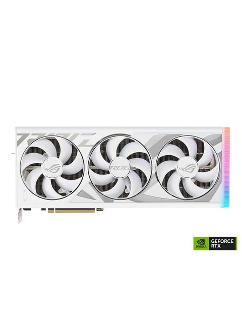 ROG Strix GeForce RTX 4080 SUPER 16GB GDDR6X OC White Edition Gaming Graphics Card (Nvidia GeForce RTX4080 DLSS 3, PCIe 4.0, 2X HDMI 2.1a, 3X DisplayPort 1.4a, ROG-STRIX-RTX4080S-O16G-WHITE)