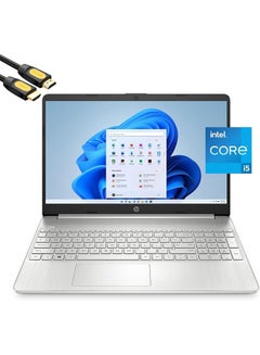 Micro-Edge (Upgraded Version) Laptop With 15.6-inch Display, Core i5-1135G7 Processor/16GB RAM/512GB SSD/Intel Iris XE Graphics/Windows 11 With M-ytrix HDMI Cable English Silver