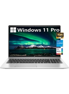 HP ProBook 450 G9 Business (Upgraded Version) Laptop With 15.6-Inch FHD Display, Core i5-1235U Processor/64GB RAM/2TB SSD/Intel Iris XE Graphics/Windows 11 Pro + Durlyfish English Silver  - Image 1