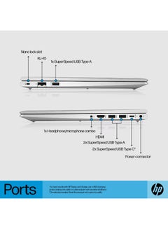 HP ProBook 450 G9 Business (Upgraded Version) Laptop With 15.6-Inch FHD Display, Core i5-1235U Processor/64GB RAM/2TB SSD/Intel Iris XE Graphics/Windows 11 Pro + Durlyfish English Silver  - Image 5