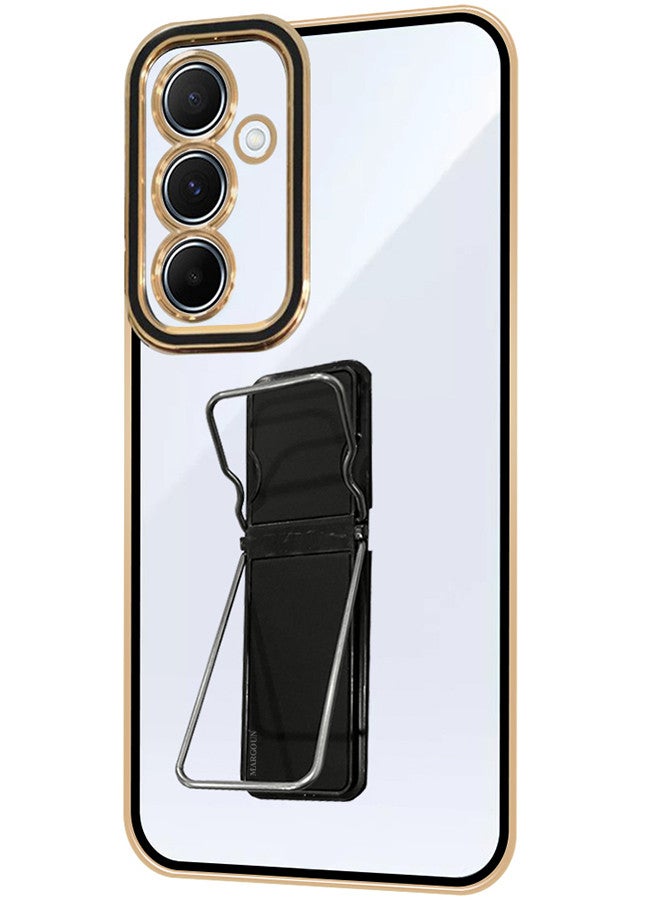 MARGOUN Samsung Galaxy A55 Case Electroplated Edge Case with Kickstand Soft Shockproof Protective Case Cover Full Camera Protection Raised MIX4  - Image 1