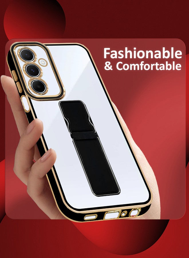 MARGOUN Samsung Galaxy A55 Case Electroplated Edge Case with Kickstand Soft Shockproof Protective Case Cover Full Camera Protection Raised MIX4  - Image 4