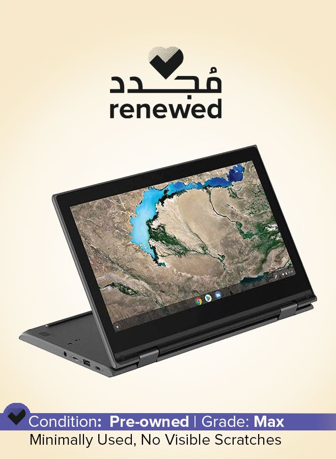 Lenovo Renewed - Chromebook 300e With 11.6-Inch Touch & 360 Rotate Display,Intel Celeron Processor/Dual Core/4GB RAM/32GB SSD/Intel HD Graphics 400 English Black - Image 1