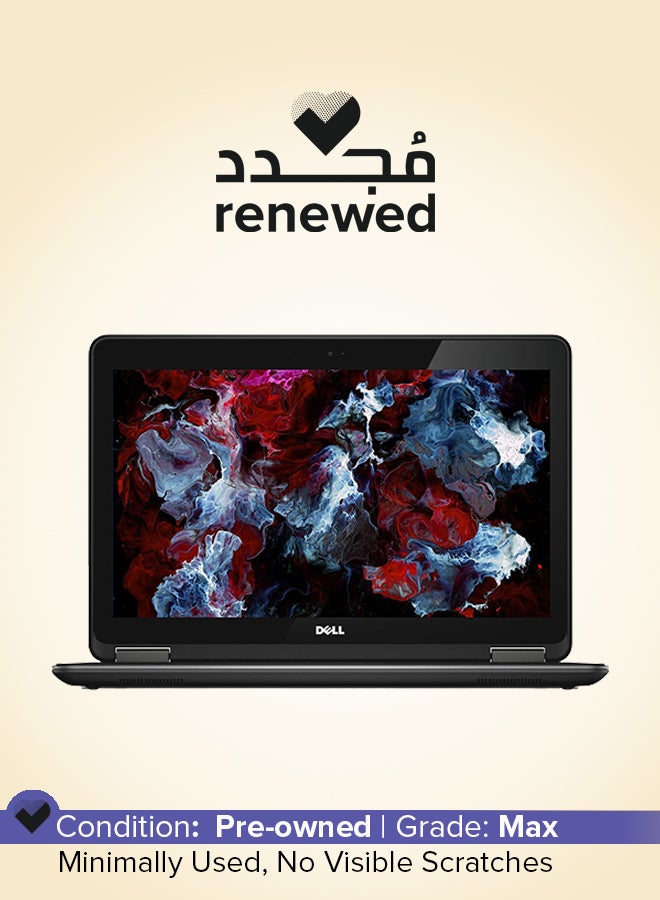 DELL Renewed - Latitude 7240 Laptop With 12.5-Inch HD Display,Core i5/Dual Core/4th Gen/8GB RAM/128GB SSD/Windows 10/Intel HD Graphics English Black English Black  - Image 1