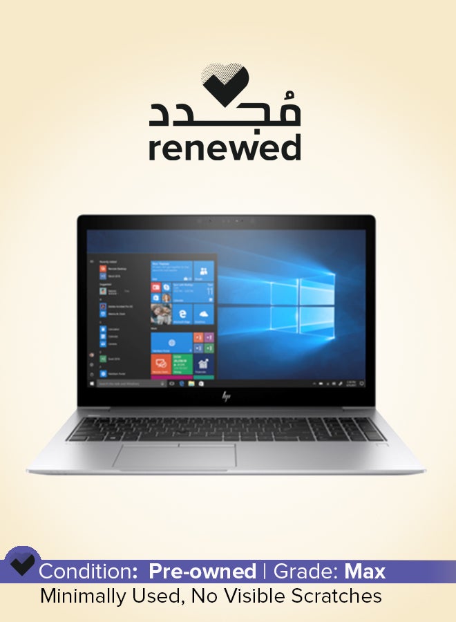 HP Renewed - EliteBook 840 G5 Laptop With 14-Inch Full HD Touch Display,Core i7/Dual Core/8th Gen/8GB RAM/256GB SSD/Windows 10/Intel HD Graphics English Silver  - Image 1