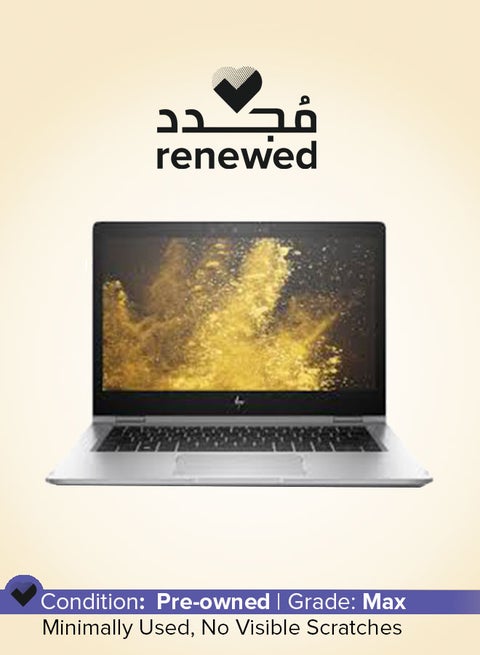 Renewed - EliteBook X360 1030 G2 Laptop With 13.3-Inch FHD Touch Display,Core i5/Dual Core/7th Gen/8GB RAM/256GB SSD/Windows 10/Intel HD Graphics English Silver