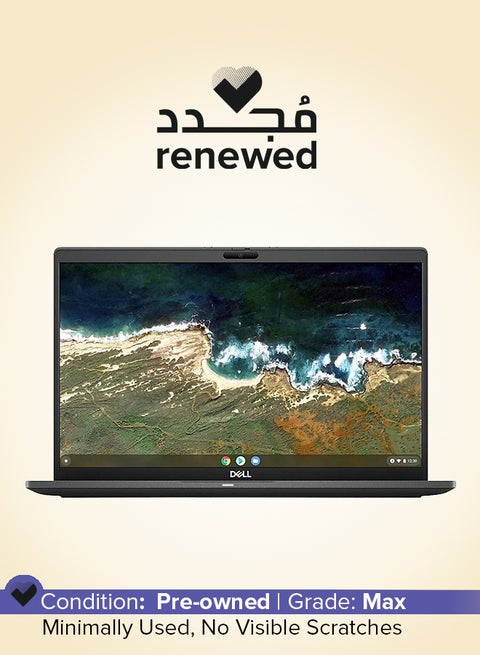 Renewed - Latitude 7410 Laptop With 14-Inch FHD Display,Core i5/Dual Core/10th Gen/16GB RAM/512GB SSD/Windows 10/Intel HD Graphics English Black