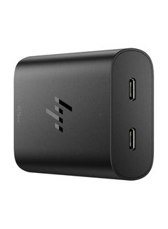 HP 65W GaN USB-C Laptop Charger (600Q7AA) Black  - Image 2