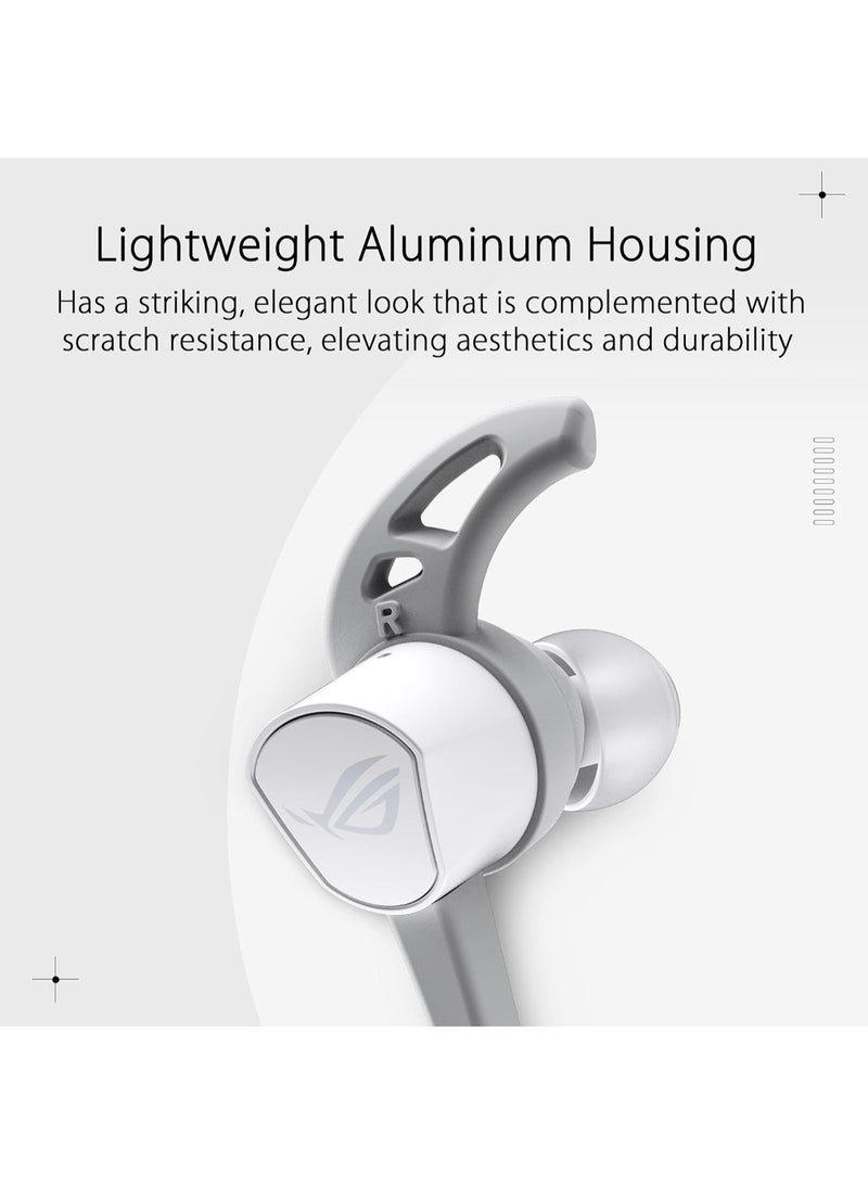 ASUS ASUS ROG Cetra II Core Moonlight White In-ear Gaming Headphones (Liquid Silicone Rubber Drivers, 90° cable connector, Hi-Res Audio, 3.5 mm, For PC, Mac, PS4, PS5, Xbox One, Switch and Mobile Devices)  - Image 5