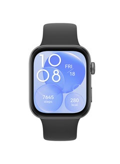 HUAWEI Watch Fit 3 Smartwatch, 1.82 Inch AMOLED Display, Ultra Slim Design, Scientific Workout Coach, Upgraded Health Management, Compatible With iOS And Android + FreeBuds SE 2 Black  - Image 2