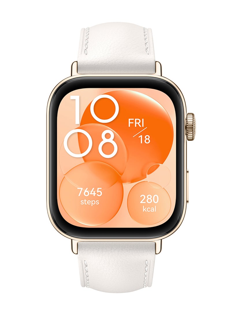 HUAWEI Watch Fit 3 Smartwatch, 1.82 Inch AMOLED Display, Ultra Slim Design, Scientific Workout Coach, Upgraded Health Management, Compatible With iOS And Android, Strap Pearl White  - Image 2