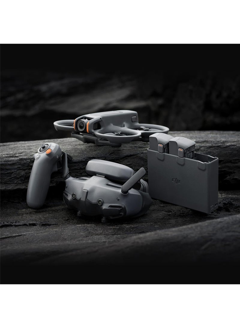 dji - Avata 2 Fly More Combo (3 Batteries), FPV Drone with Camera 4K, Immersive Experience, One-Push Acrobatics, Built-in Propeller Guard, 155° FOV, Camera Drone with Goggles 3 and RC Motion 3 - Image 1