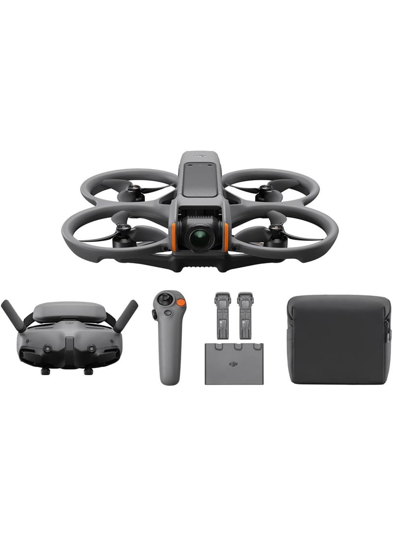 dji - Avata 2 Fly More Combo (3 Batteries), FPV Drone with Camera 4K, Immersive Experience, One-Push Acrobatics, Built-in Propeller Guard, 155° FOV, Camera Drone with Goggles 3 and RC Motion 3 - Image 1