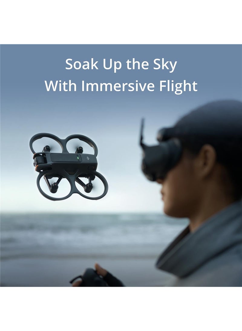 dji - Avata 2 Fly More Combo (3 Batteries), FPV Drone with Camera 4K, Immersive Experience, One-Push Acrobatics, Built-in Propeller Guard, 155° FOV, Camera Drone with Goggles 3 and RC Motion 3 - Image 1