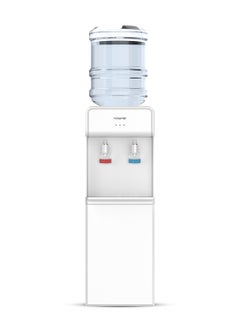 Krome Top Loading Water Dispenser, Hot And Cold Water 2 Taps, Floor Standing, Made With SUS 304 Tank And Food-Grade Silicone Gel Tube KR-WDTL 2TW White  - Image 1