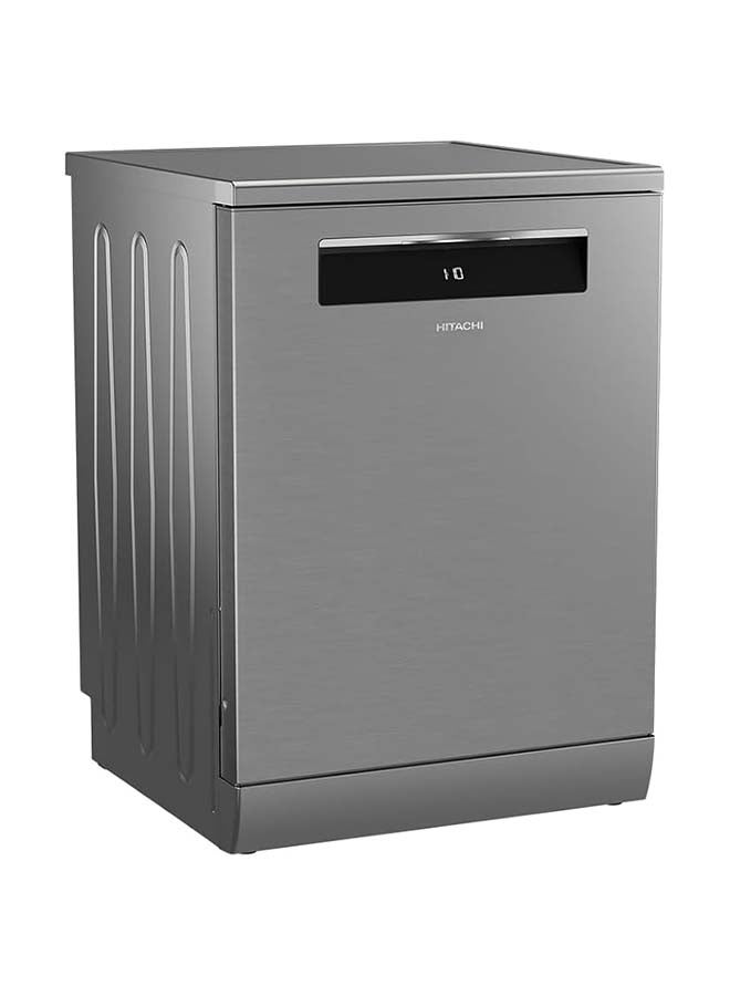 HITACHI Dishwasher Freestanding, 15 Place Setting, 8-Programs, Intensive Wash, Glass Care, Inverter Motor-Turbo Washing, Gentle washing at 40 °C, Silent Dishwasher, Overflow Safety-1 Year Warranty 9.5 L HDF-F158CVX Inox  - Image 2