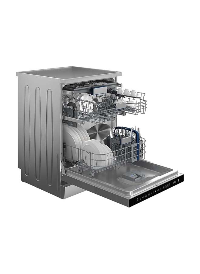 HITACHI Dishwasher Freestanding, 15 Place Setting, 8-Programs, Intensive Wash, Glass Care, Inverter Motor-Turbo Washing, Gentle washing at 40 °C, Silent Dishwasher, Overflow Safety-1 Year Warranty 9.5 L HDF-F158CVX Inox  - Image 4