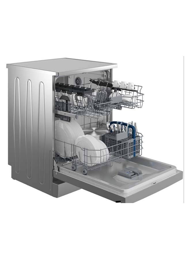 Dishwasher Freestanding, 14 Place Setting, 6 Programs, Auto, Intensive, Eco, Glass Care, Inverter Motor-Turbo Washing, Silent Dishwasher, Overflow Safety, Made In Turkey 9.5 L HDF-F146VS Inox - pnsku/N70065138V/45/_/1714141107/49ba87b6-204e-4f1a-a438-7d4f41215457