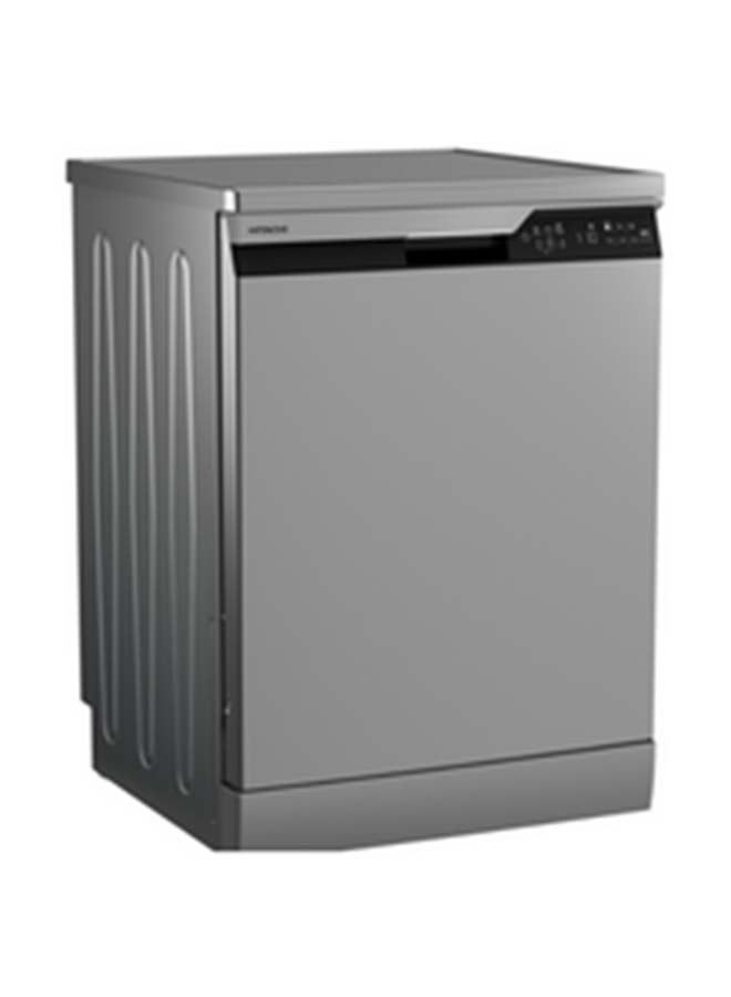 HITACHI Dishwasher Freestanding, 14 Place Setting, 6 Programs, Auto, Intensive, Eco, Glass Care, Inverter Motor-Turbo Washing, Silent Dishwasher, Overflow Safety, Made In Turkey 9.5 L HDF-F146VS Inox  - Image 2