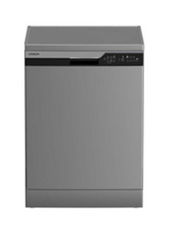 Dishwasher Freestanding, 14 Place Setting, 6 Programs, Auto, Intensive, Eco, Glass Care, Inverter Motor-Turbo Washing, Silent Dishwasher, Overflow Safety, Made In Turkey 9.5 L HDF-F146VS Inox