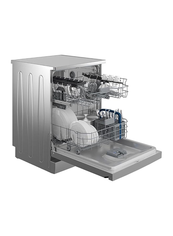 HITACHI Dishwasher Freestanding, 14 Place Setting, 6 Programs, Auto, Intensive, Eco, Glass Care, Inverter Motor-Turbo Washing, Silent Dishwasher, Overflow Safety, Made In Turkey 9.5 L HDF-F146VS Inox - Image 4
